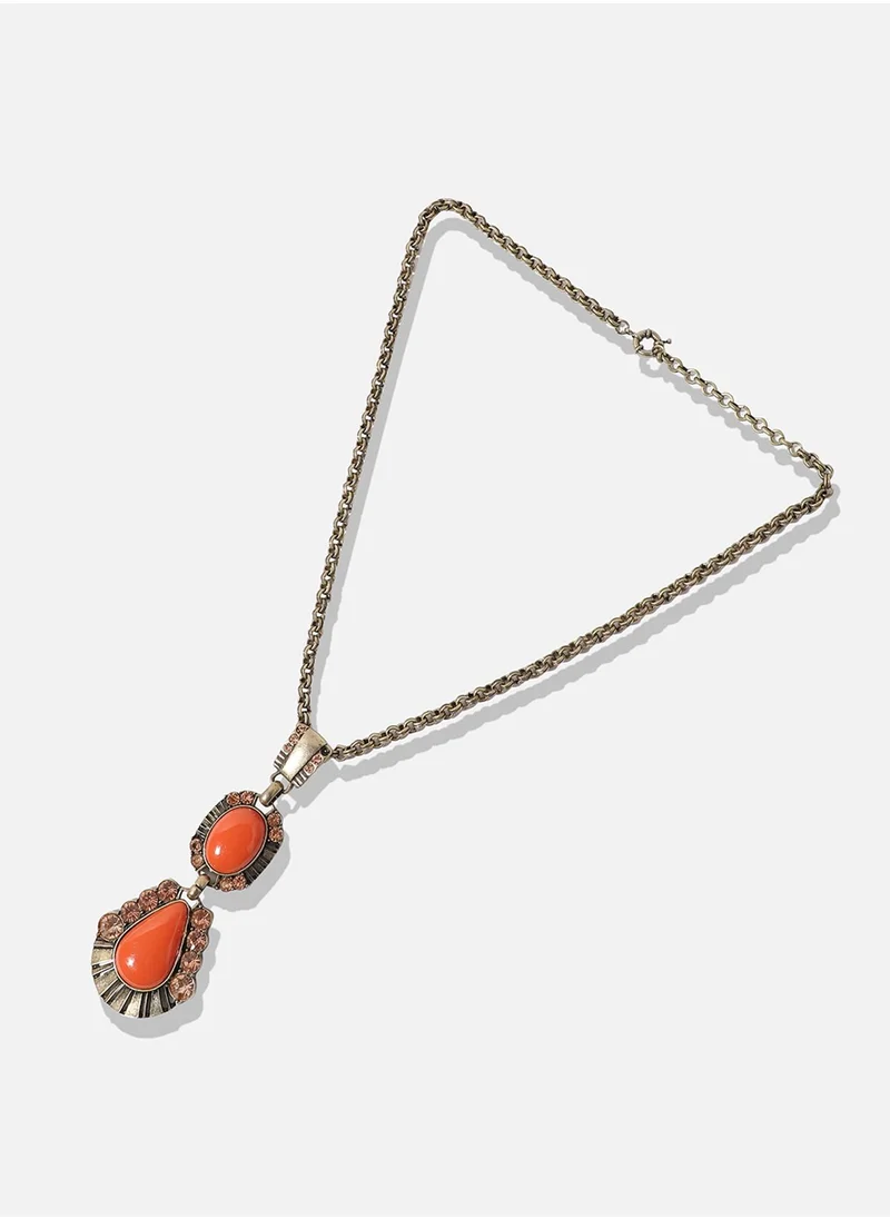 SOHI Designer Statement Stone Necklace