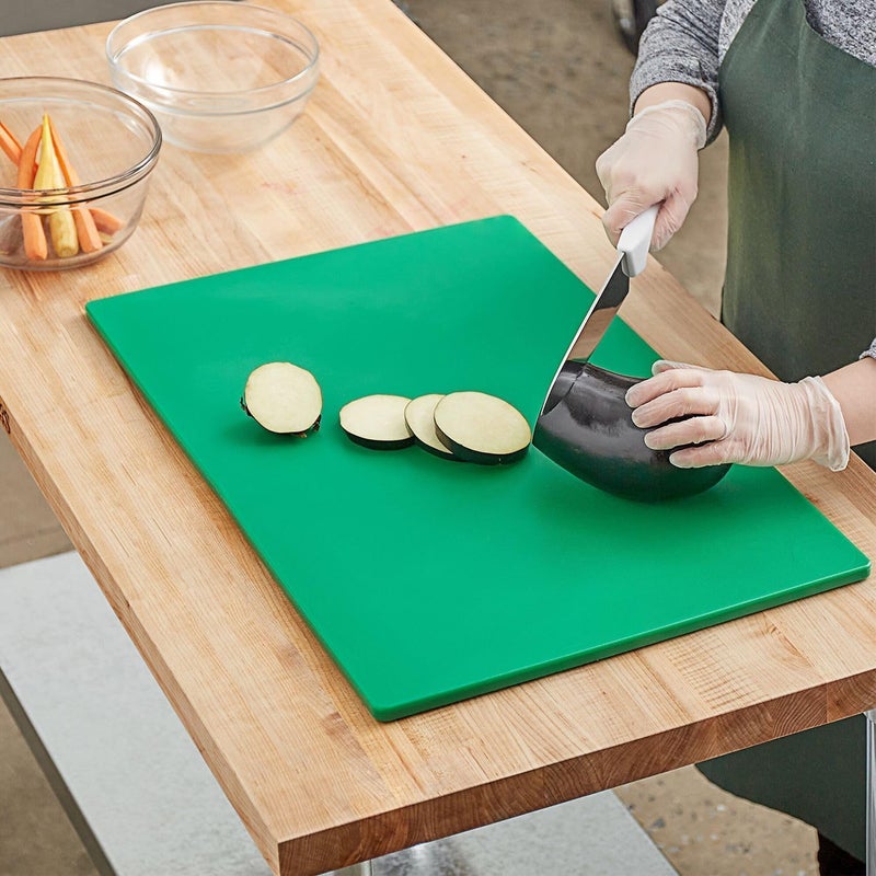 Chef Inox Global upgraded practical design Professional Heavy Duty High-Density Polyethylene Cutting Board - 60 x 40 x 2cm Green Durability boost selected material - Image 4