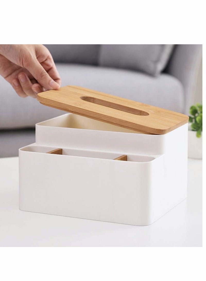 نيبمينينت Tissue Box, Rectangular Holder Dispenser for Bedroom dDresser and Home Decor Table Top Bathroom Office Ttorage - Image 3