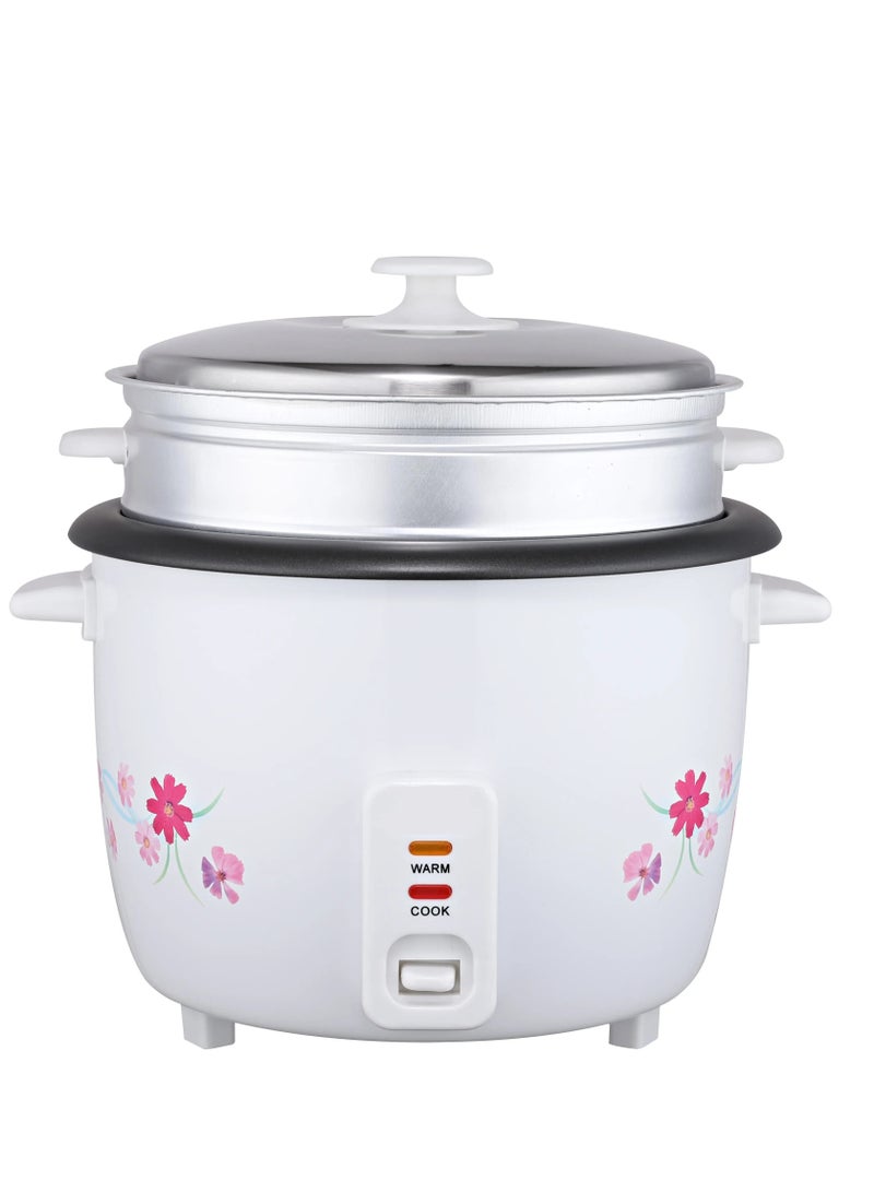 3 in 1 Rice Cooker 1.5L, One Key Start Electric Rice Cooker With Steaming Basket - Image 1
