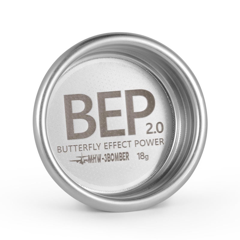 MHW-3BOMBER MHW3BOMBER سلة فلتر إسبريسو 58 مم 18 جرام من الفولاذ المقاوم للصدأ ذو طبقتين عالية الدقة