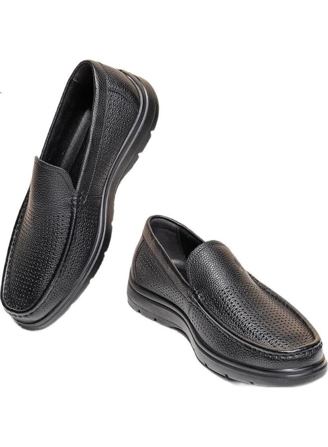 Red Dragonfly Men'S Breathable Hollow Out Casual Soft Bottom Leather Shoes Men'S Hollow Out Dad Shoes Wta30612 Black Hollow Out 43 - Image 3