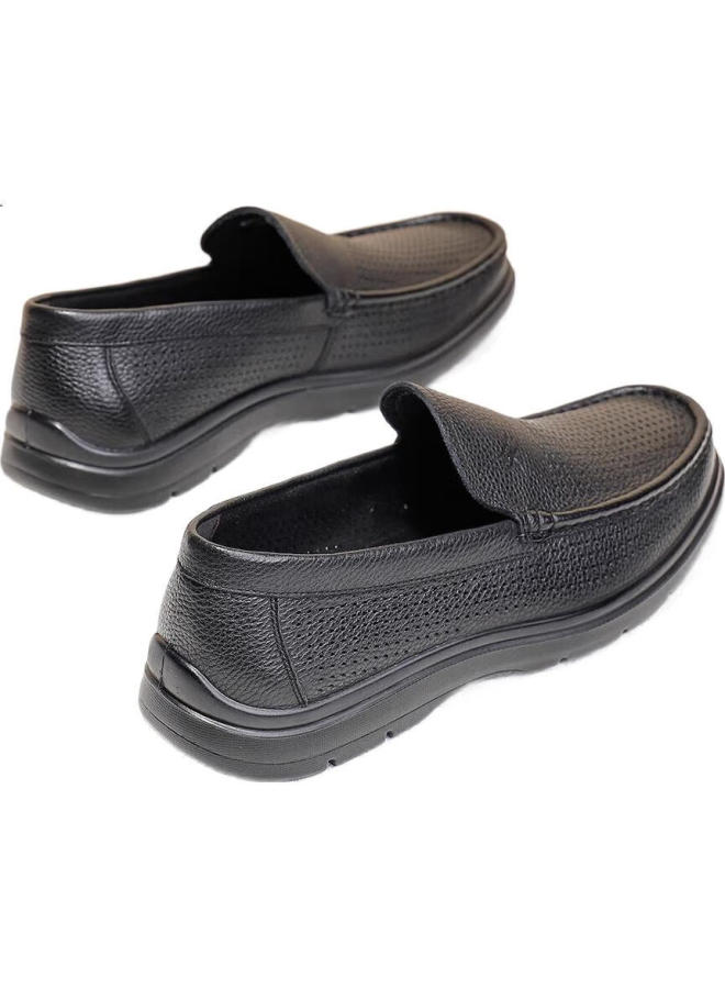 Red Dragonfly Men'S Breathable Hollow Out Casual Soft Bottom Leather Shoes Men'S Hollow Out Dad Shoes Wta30612 Black Hollow Out 43 - Image 2
