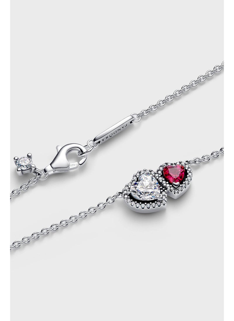 PANDORA Hearts Sterling Silver Collier Necklace - Image 2