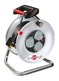 Brennenstuhl Garant M Cable Reel Metal Body With Plug And 3 No. Universal Sockets  - Image 1