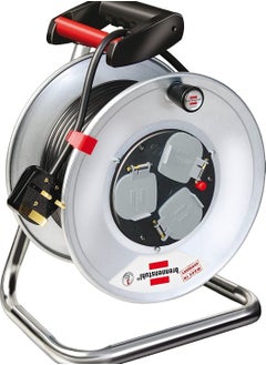 Brennenstuhl Garant M Cable Reel Metal Body With Plug And 3 No. Universal Sockets  - Image 2