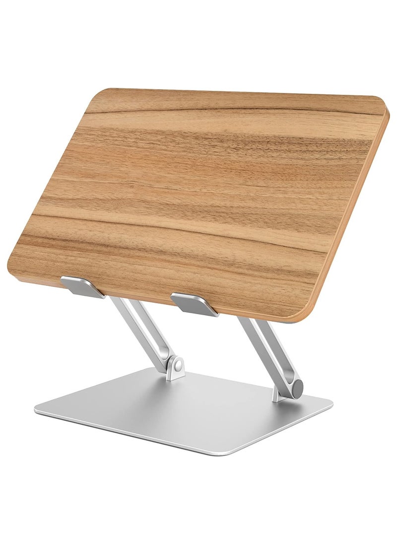 AP-2DM Wooden Metal Combine Folding Desktop Tablet Holder