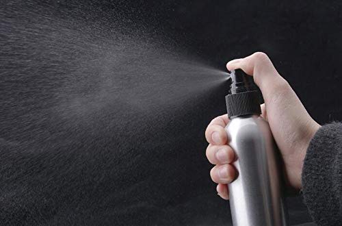 SYBL 3 Pcs Aluminum Fine Mist Spray Bottle with Black Pump Sprayer Empty Sample Atomizer Containers for Essential Oils Perfume Aromatherapy Makeup Water size 100ml/3.4oz - Image 3