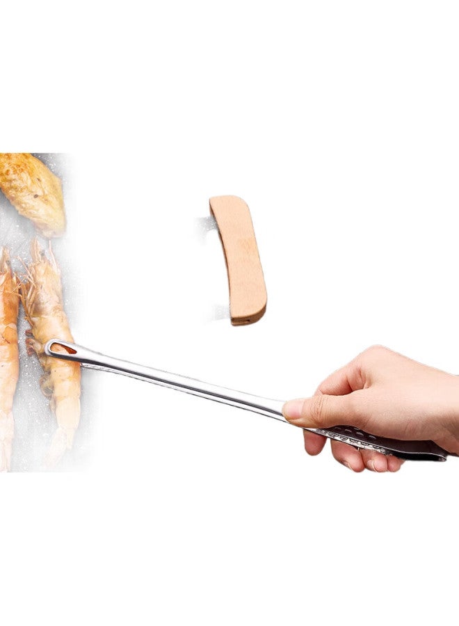 Suncojia 304 Stainless Steel Steak Tongs, Kitchen Tongs, Food Tongs, Korean-Style Barbecue Tongs, Steak Grilling Tongs - Image 3