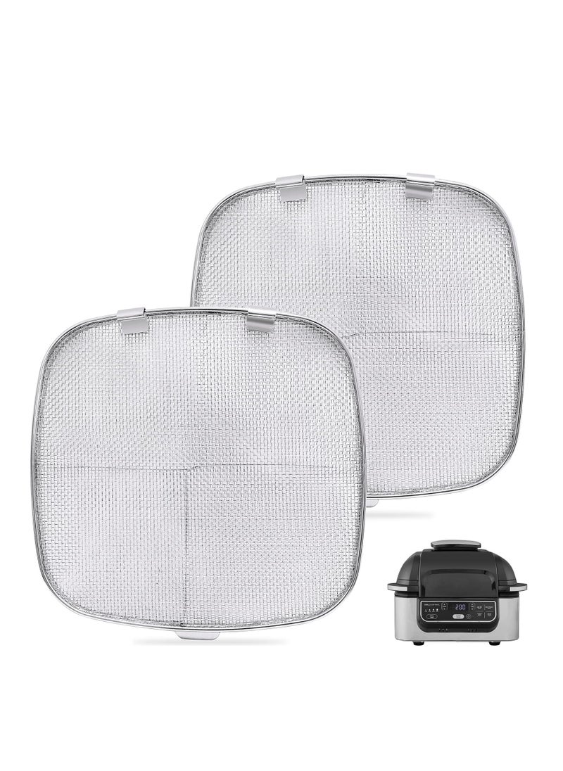 SYOSI - Stainless Steel Splatter Shield, Air Fryer Accessories for Ninja Foodi 5-in-1 Indoor Grill, Replacement Parts Splatter Screen for Ninja Foodi AG300, AG300C, AG301C, AG302, AG400 - Image 1