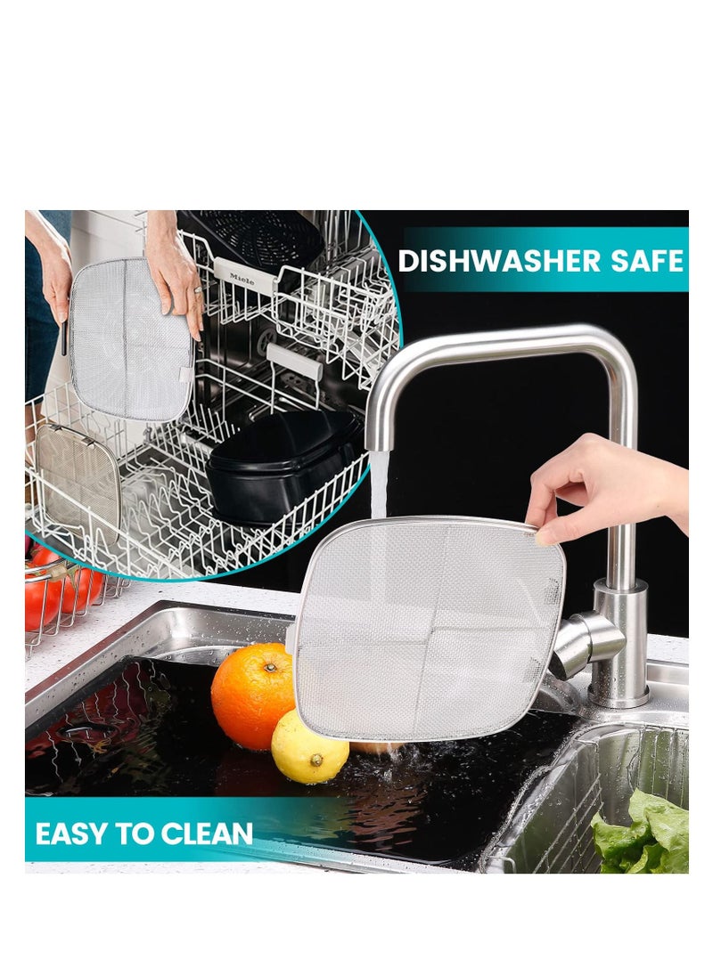SYOSI - Stainless Steel Splatter Shield, Air Fryer Accessories for Ninja Foodi 5-in-1 Indoor Grill, Replacement Parts Splatter Screen for Ninja Foodi AG300, AG300C, AG301C, AG302, AG400 - Image 1