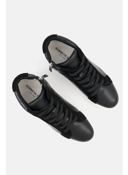 Kenneth Cole Women High Top Athletic Lace Up Casual Shoes, Black/White  - Image 4