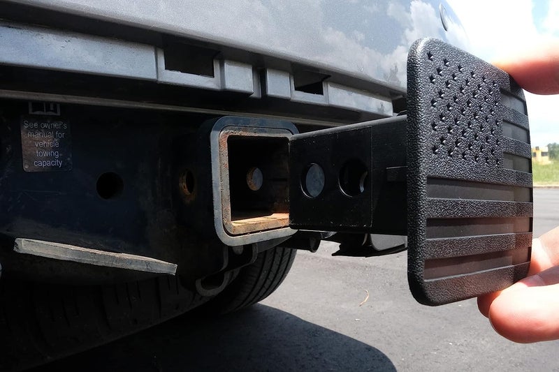 MULL USA Black Flag Hitch Cover Plug (Fits 2" Receiver, Black) - Image 4