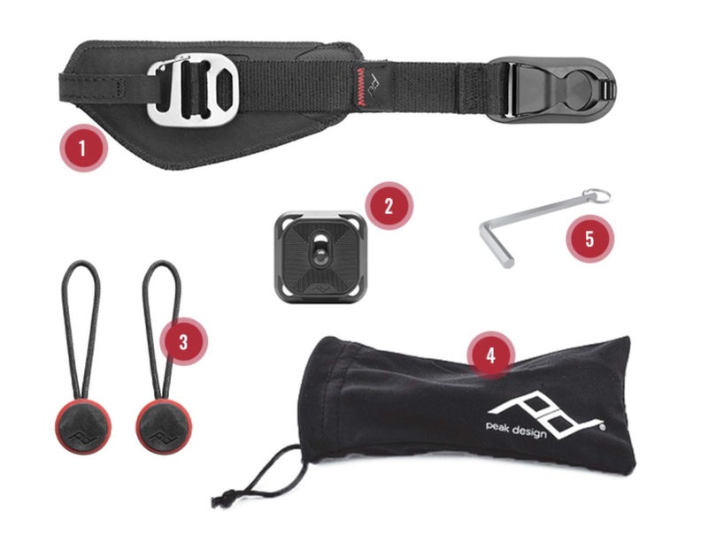 Peak Design Clutch Camera Hand Strap, Compatible with Any DSLR or SLR Body, Small, Sleek and Durable, Quick Release, Adjustment and Connection, Camera Straps for Photographers, 200 lb Capacity - Image 2