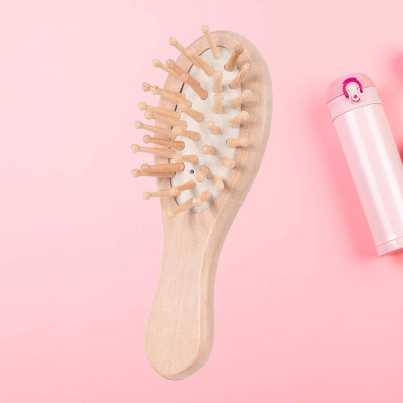 Ergonomic Beechwood Hair Brush For Scalp Massage And Gentle Detangling - Image 4