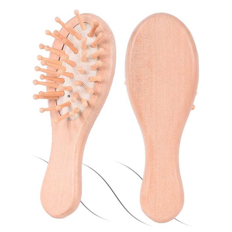 Ergonomic Beechwood Hair Brush For Scalp Massage And Gentle Detangling - Image 2