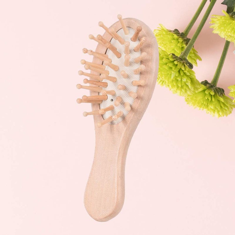 Ergonomic Beechwood Hair Brush For Scalp Massage And Gentle Detangling - Image 5