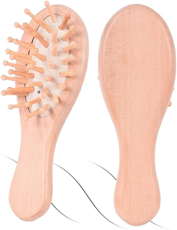 Ergonomic Beechwood Hair Brush For Scalp Massage And Gentle Detangling - Image 1