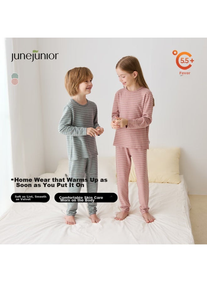 Junejunior , Children's Thermal Underwear Set, Spring Autumn Winter, Boys And Girls Pajamas, Autumn Clothes And Pants, Loungewear - Image 1