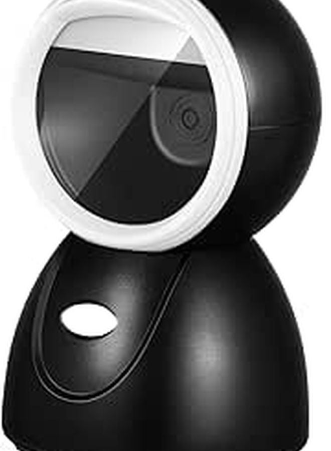 Adjustable Desktop Ball Barcode Scanner Multi Mode Code Reader For Retail Store Inventory Management White - Image 1