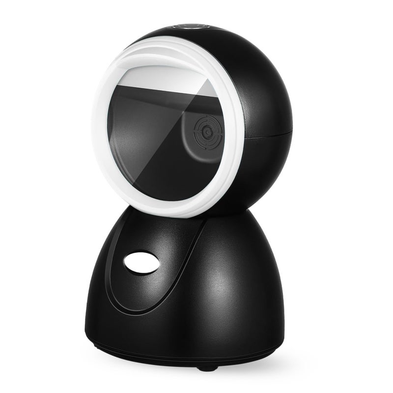 Adjustable Desktop Ball Barcode Scanner Multi Mode Code Reader For Retail Store Inventory Management White - Image 2