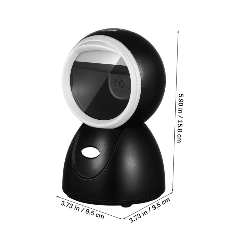 Adjustable Desktop Ball Barcode Scanner Multi Mode Code Reader For Retail Store Inventory Management White - Image 3