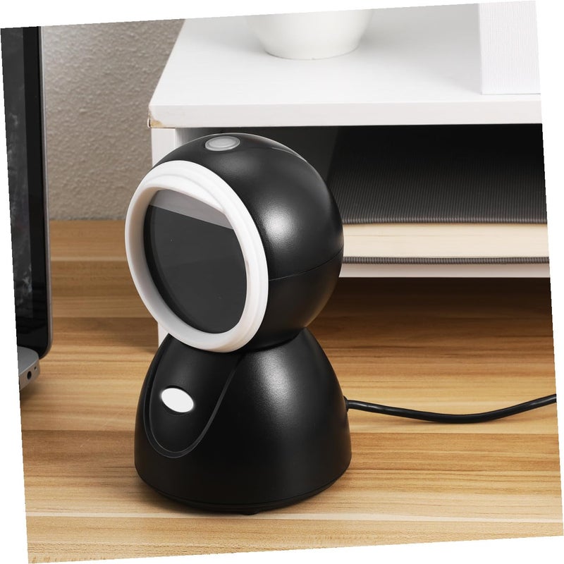 Adjustable Desktop Ball Barcode Scanner Multi Mode Code Reader For Retail Store Inventory Management White - Image 5
