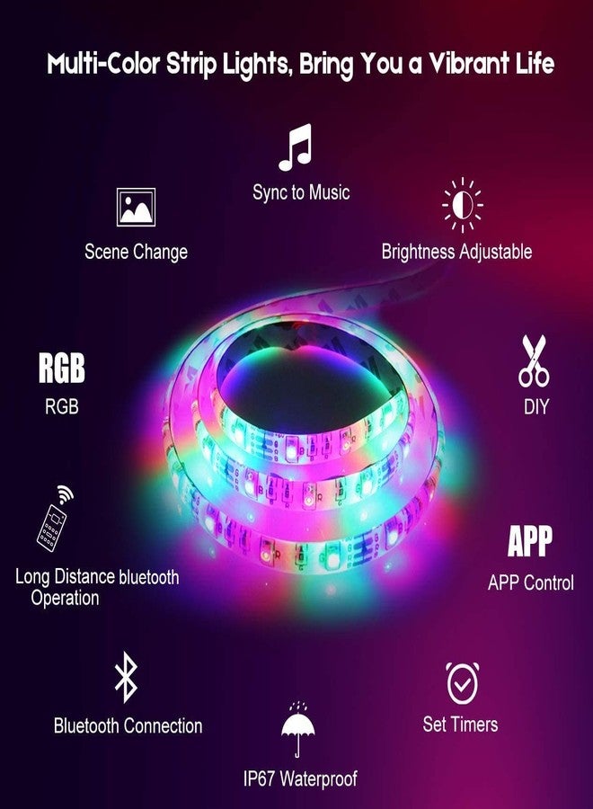 protium Bluetooth RGB Light Strip Kit with controller and supply, work with mobile App (12V, 30L/m (5-Meter Kit) PRSS030P20 - Image 5
