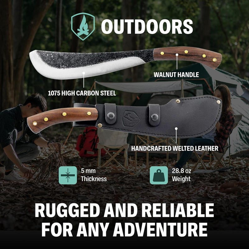 Condor Tool & Knife Survival Machete with Walnut Handle - Image 3