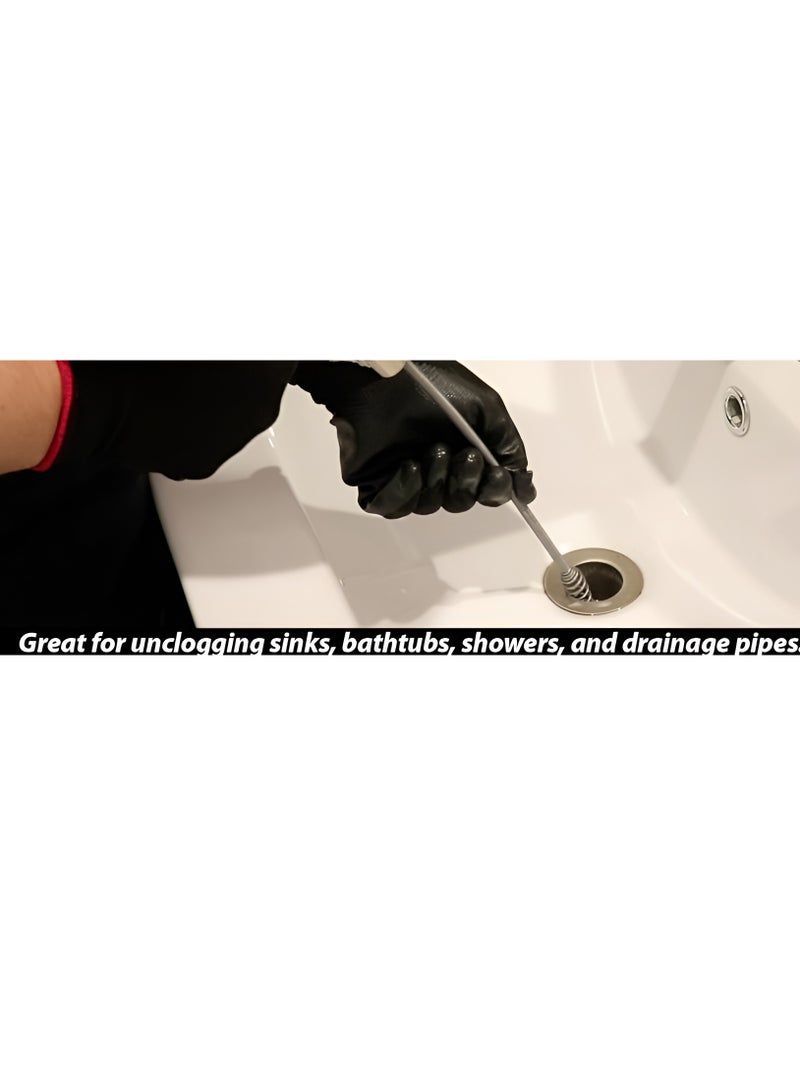 ABBASALI Drainage spring 5 meter and Rubber Gloves for cleaning  - Image 4