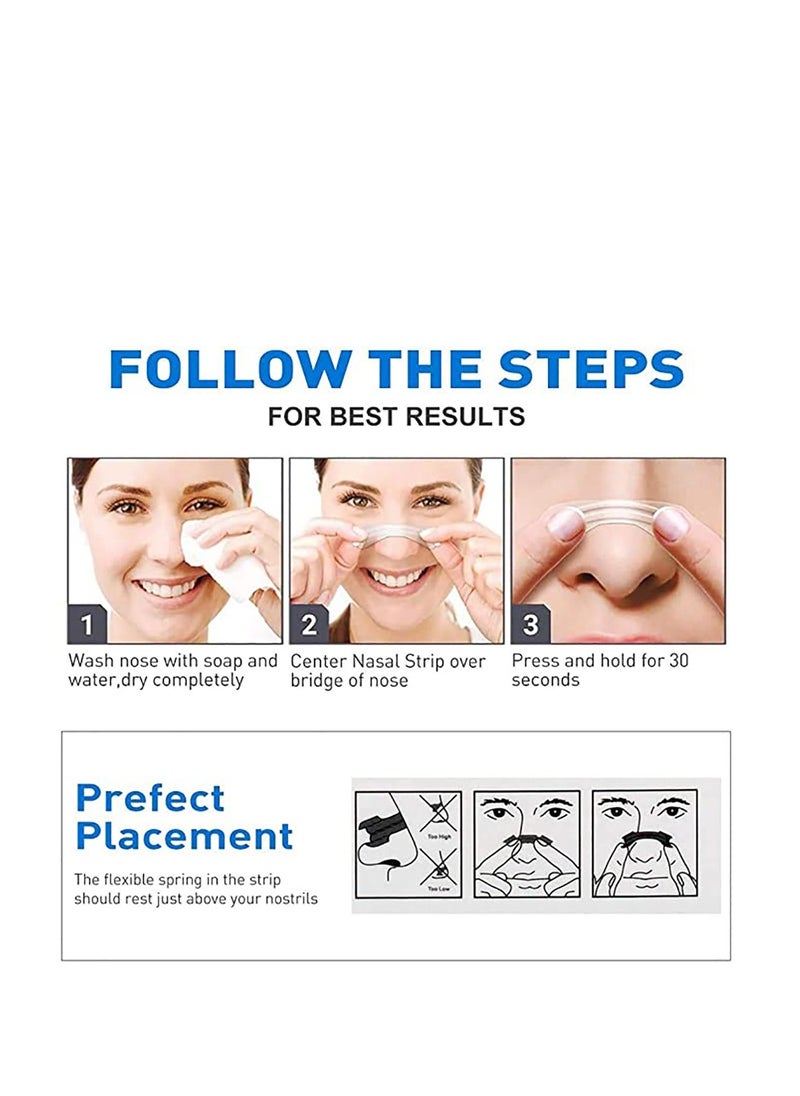 SYOSI - Nasal Strips 50 PCS Count Better Breath Nasal Strips, Good Sleeping Nasal Pads, Anti Snoring Patch Large to Breathe Right Best Way to Stop Snoring Olefu Nasal Strips for Better Breath - Image 1