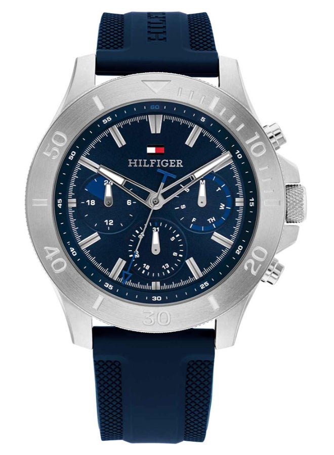 TOMMY HILFIGER Men's Blue Dial Analog Quartz Watch 46 mm -  1792112 