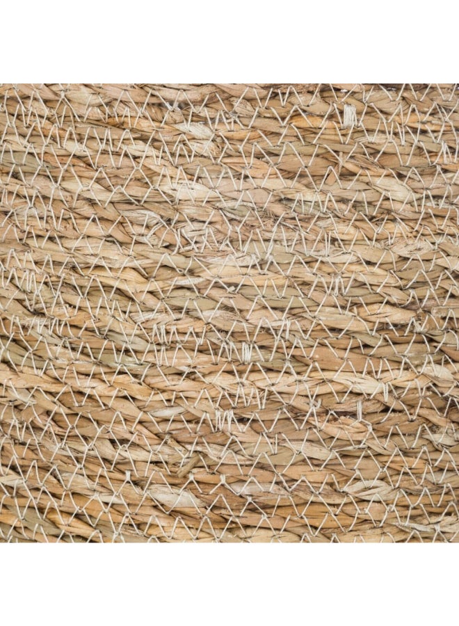 atmosphera 4-Piece Emmett Woven Reed Round Storage Basket Beige 27.5 x 27.5 x 27.5 cm 157102 - Image 3