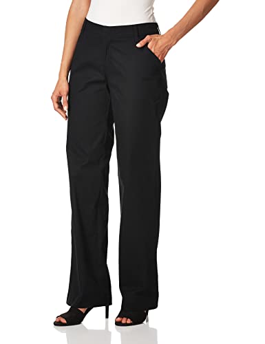 Dickies Womens Relaxed Straight Stretch Twill Pant, Black, 14 Regular - Image 2