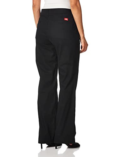 Dickies Womens Relaxed Straight Stretch Twill Pant, Black, 14 Regular - Image 3