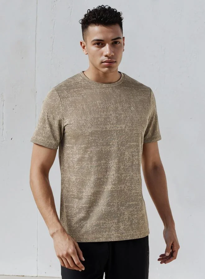 Jacquard Crew Neck T-shirt