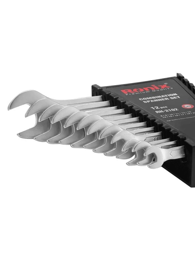 رونيكس طقم مفاتيح ربط 12 قطعة من رونيكس موديل (RH-2102) - Image 3