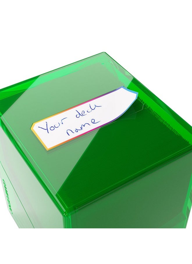 Gamegenic Gamegenic Bastion 100+ XL Deck Box - Compact, Secure, and Perfectly Organized for Your Trading Cards! Safely Protects 100+ Double-Sleeved Cards, Green Color, Made  - Image 5