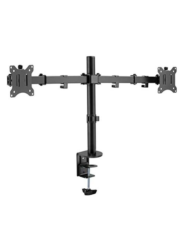 Green Tiger Dual Monitor Stand for 17-32 inch VESA 75x75/100x100 Screens, Height Adjustable Monitor Arm with 2 Installation methods - Image 4