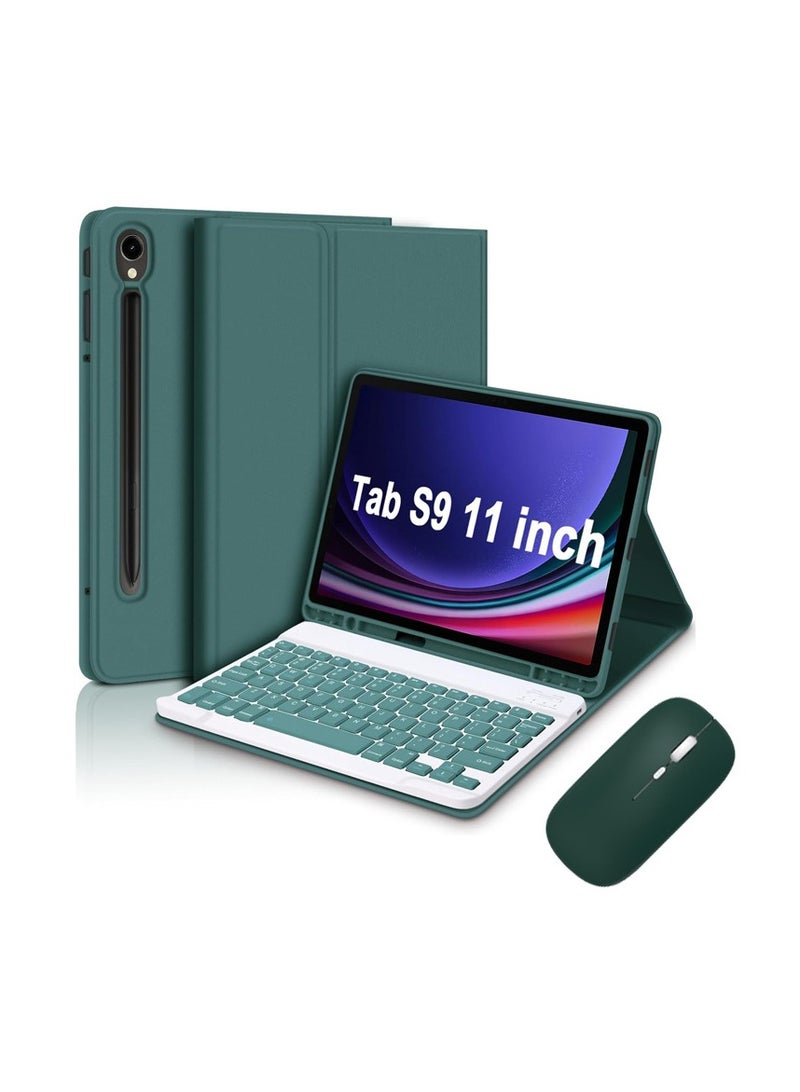 general For Samsung Galaxy Tab S9FE/S9 2023 11-inch case with detachable magnetic case, S pen holder and mouse - Image 1