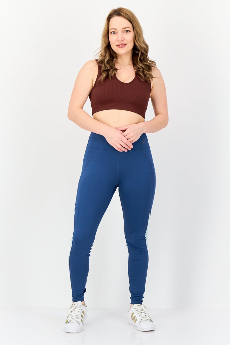 asics Women Sportswear Fit Training Leggings, Dusty Blue  - Image 2