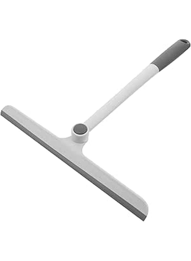 Rotatable Glass Wiper Squeegee for Window Mirror and Car Windshield Cleaning Grey White - Image 1