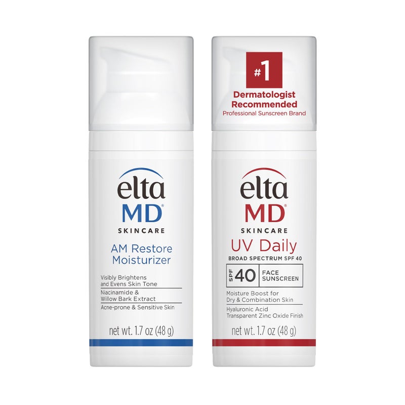 EltaMD UV Daily Facial Sunscreen Broad-Spectrum SPF 40 with Therapy Facial Moisturizer, Oil-free, Lightweight, Fragrance-free, Dermatologist-Recommend - Image 1