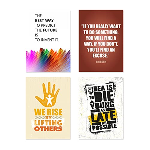 PAPER PLANE DESIGN Quote and Motivational Poster Set of 10 (Size 45 x 30 cm) d535 - Image 2