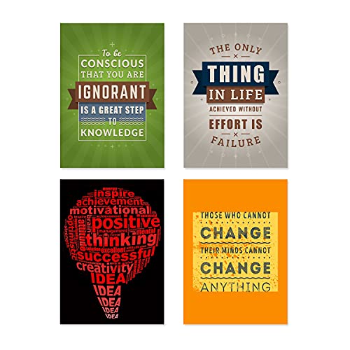 PAPER PLANE DESIGN Quote and Motivational Poster Set of 10 (Size 45 x 30 cm) d535 - Image 3