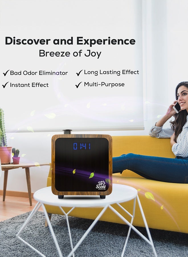 DR Scent Breeze of Joy Essential Oil Diffuser Fragrance Machine Small (Wood) - Image 4