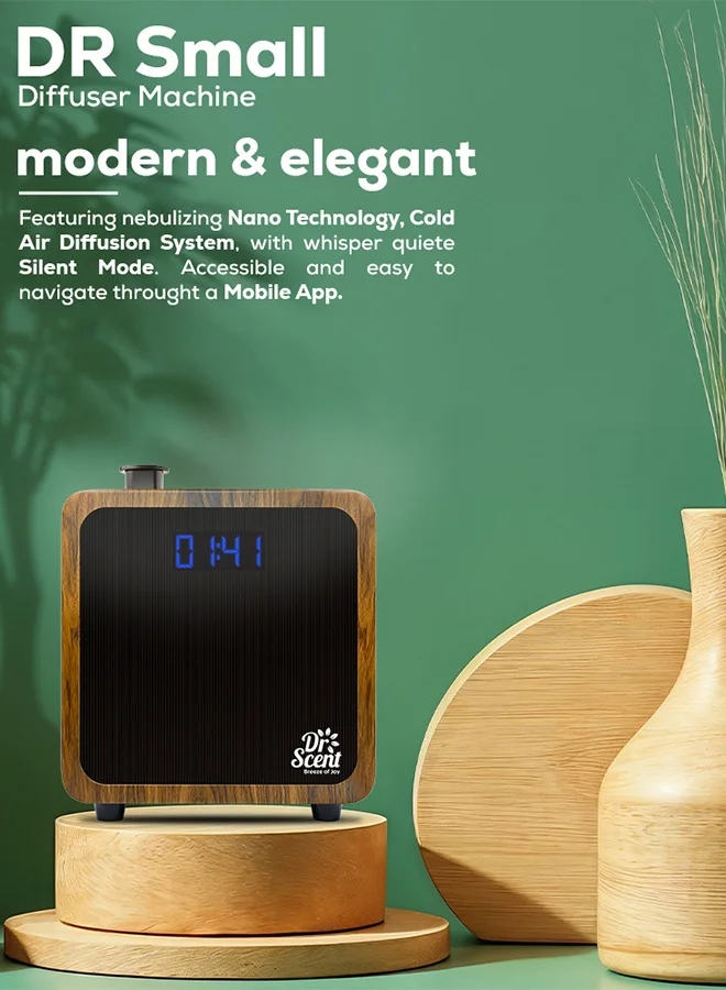 Dr Scent DR Scent Breeze of Joy Essential Oil Diffuser Fragrance Machine Small (Wood)