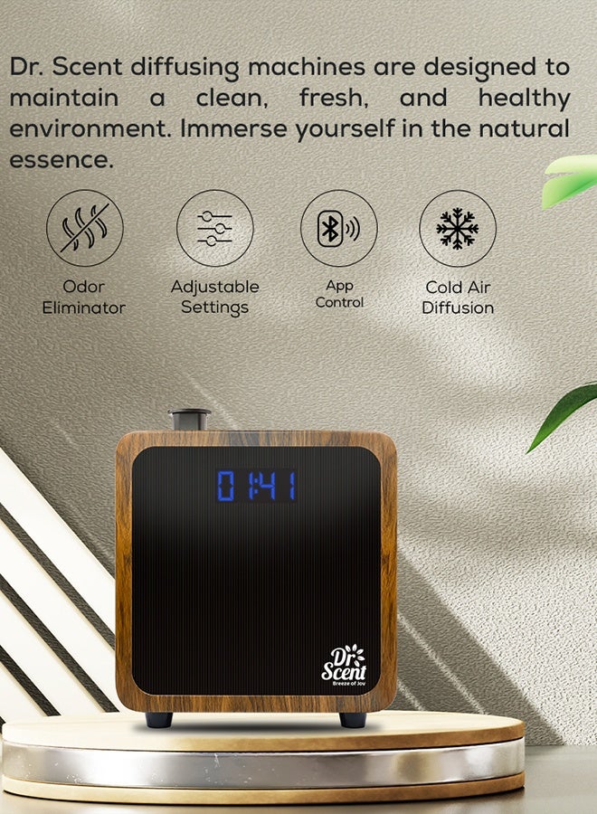 DR Scent Breeze of Joy Essential Oil Diffuser Fragrance Machine Small (Wood) - Image 3