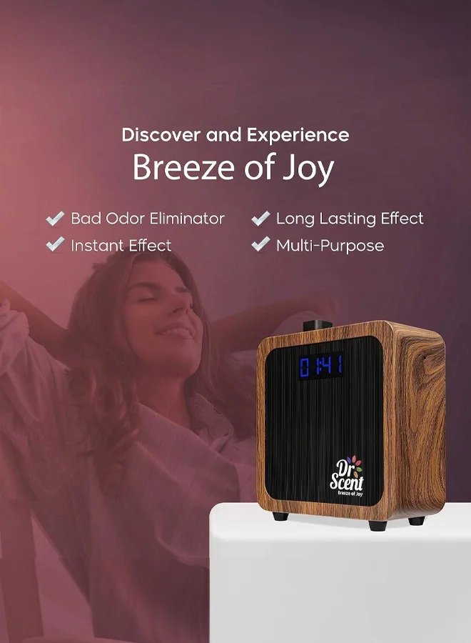 Dr Scent DR Scent Breeze of Joy Essential Oil Diffuser Fragrance Machine Small (Wood)