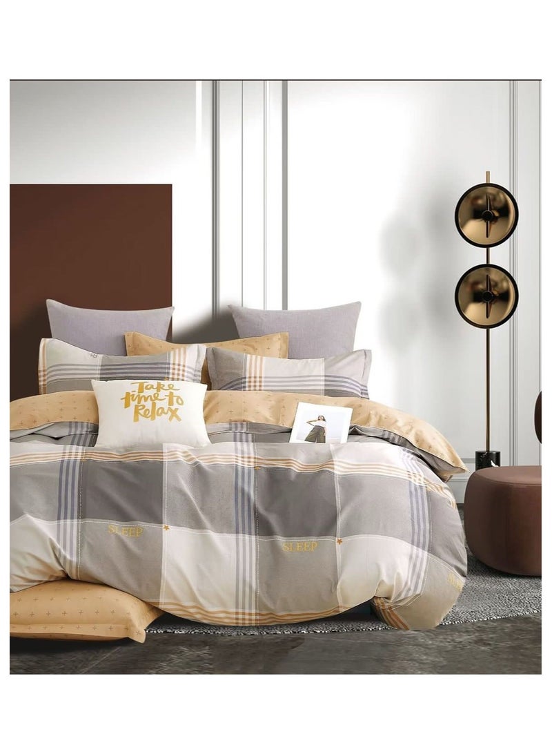 Floral Bedsheet Duvet Cover Super King Size Luxury Feel Pure Cotton Material